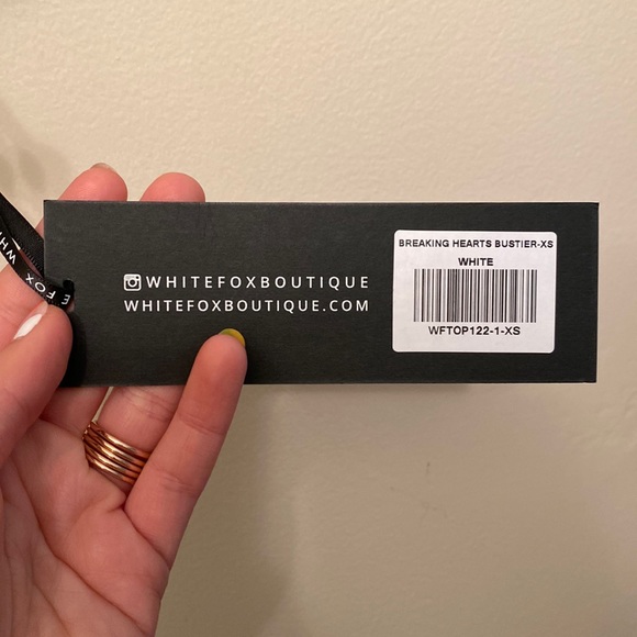 NWT White Fox Breaking Hearts Bustier Corset - Picture 5 of 7